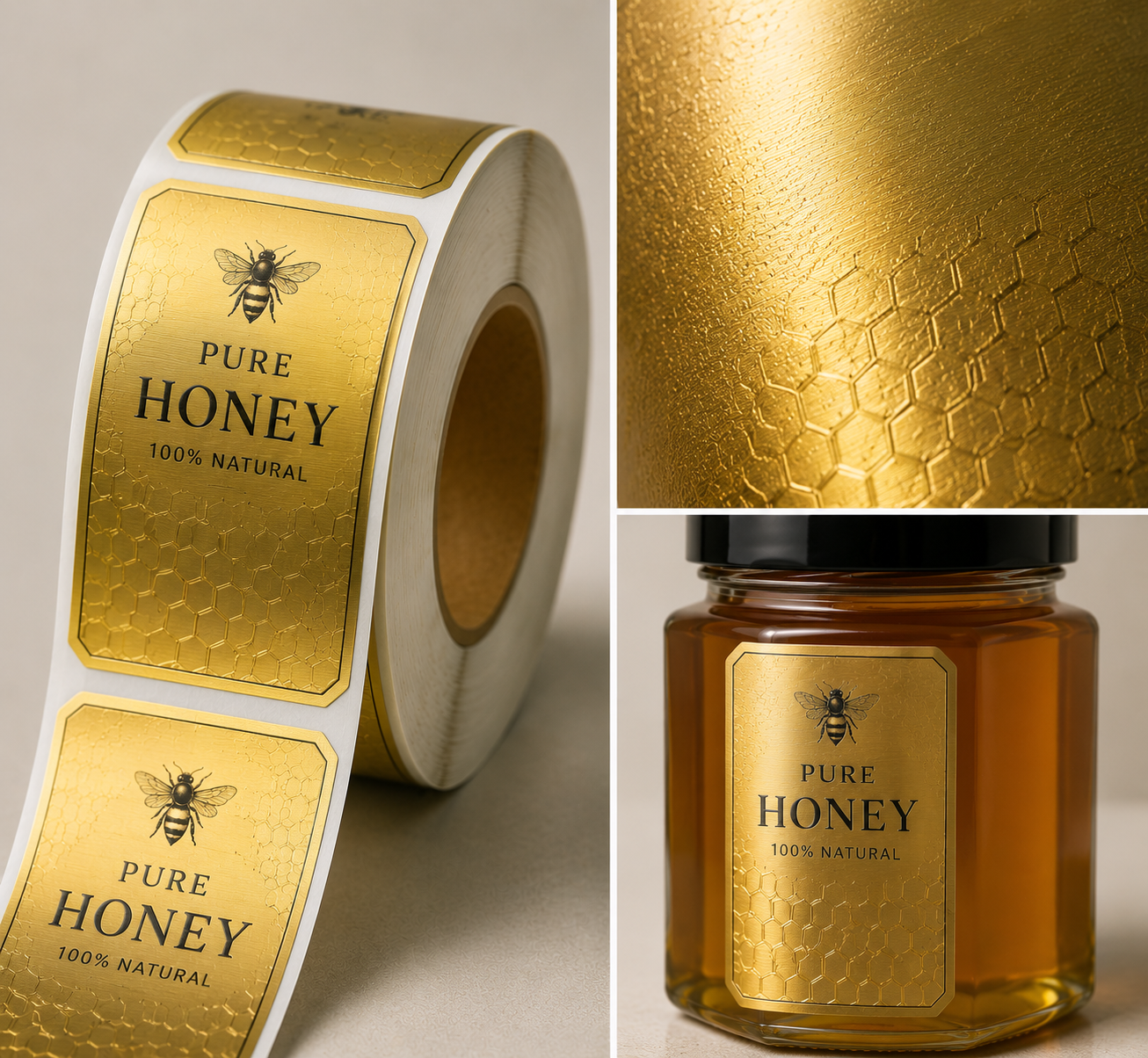 Metallic-finish label